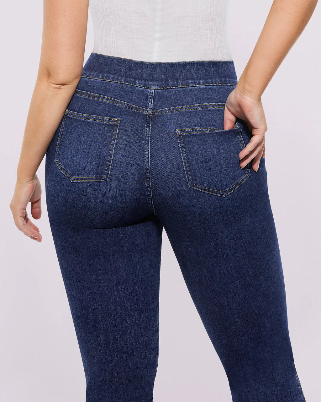 PureForm AeroSlim High-Waist-Skinny-Jeans mit Hüft-Polstern — AiroFlex™