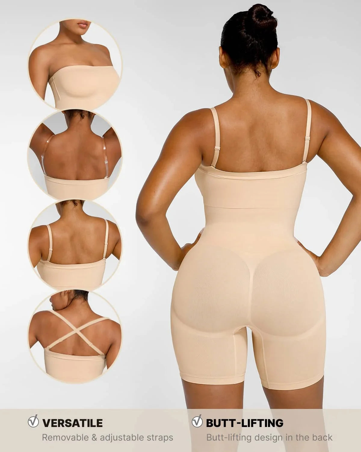 PureForm SkinGlide Body bez ramiączek — CoreFlex™