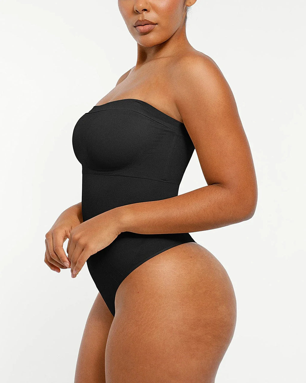 PureForm SkinGlide Strapless Sculpt Thong Bodysuit — CoreFlex™