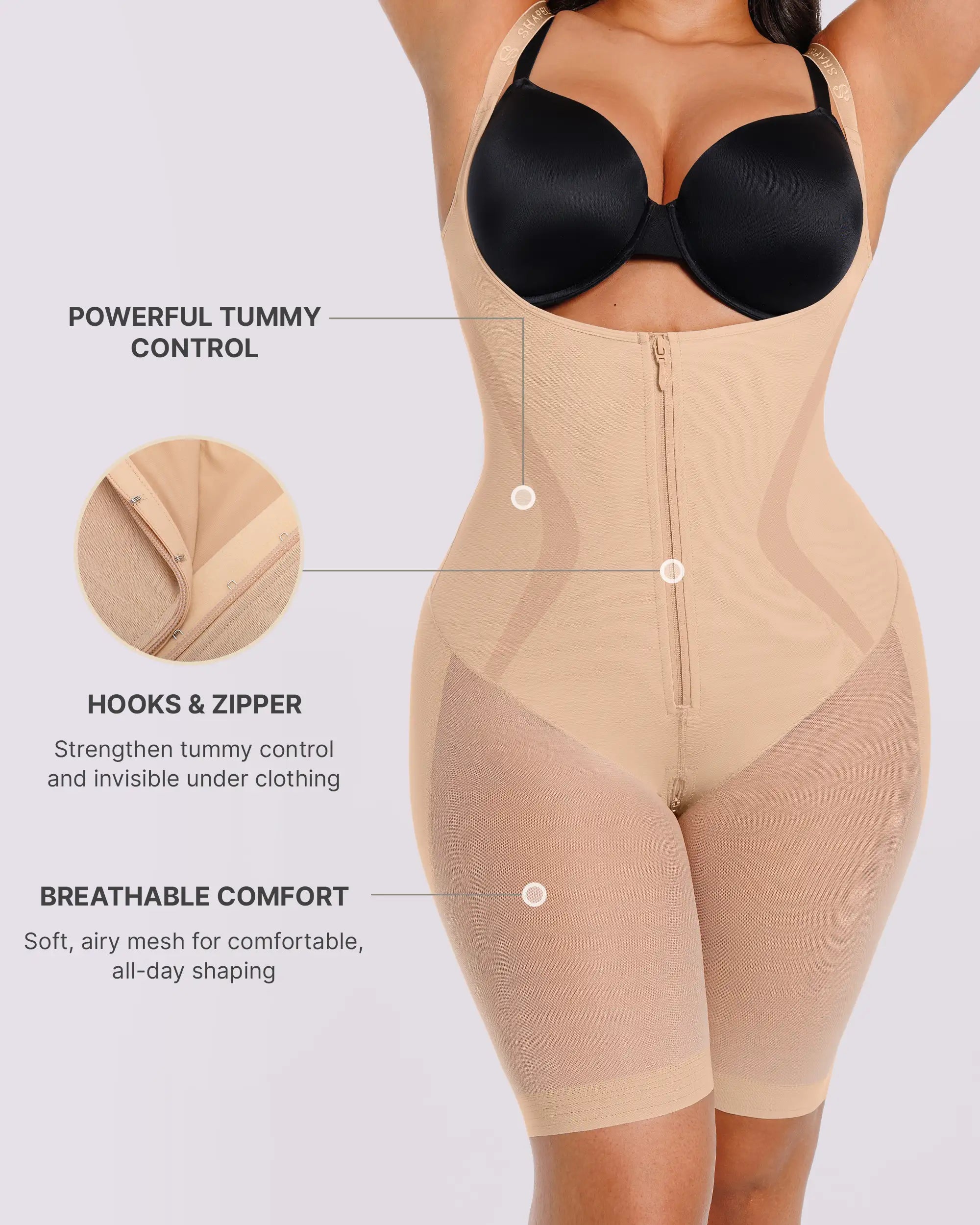 CurveCraft Airy Comfy Smoothing Bodysuit — TitanFlex™
