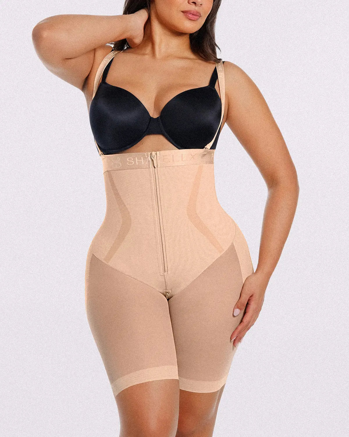 CurveCraft Airy Comfy High-Waist-Shorts mit Bauchweg-Effekt — TitanFlex™