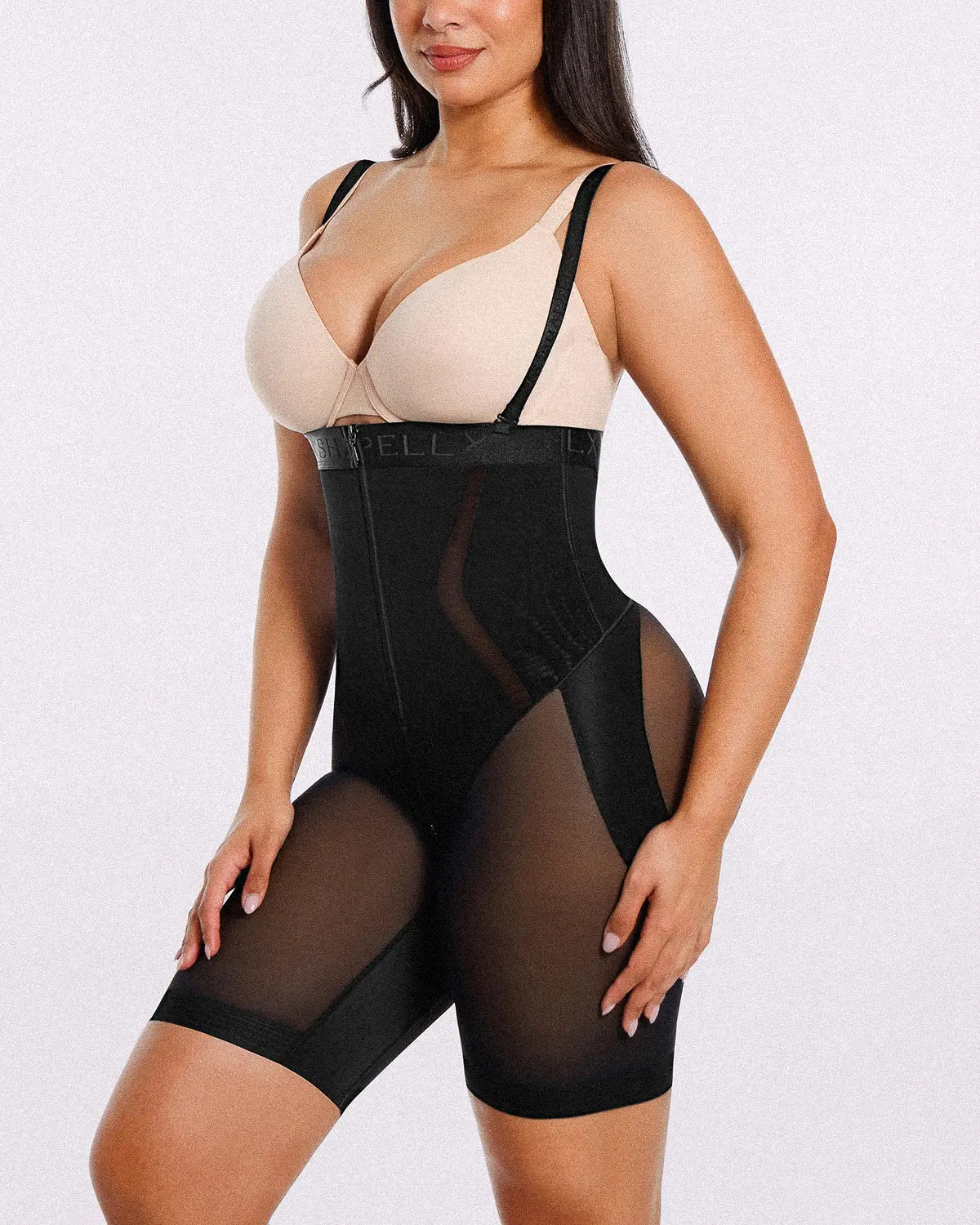 CurveCraft Airy Comfy High-Waist-Shorts mit Bauchweg-Effekt — TitanFlex™