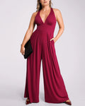 PureForm AeroSlim Jumpsuit mit tiefem Ausschnitt und integriertem Shaping — CoreFlex™