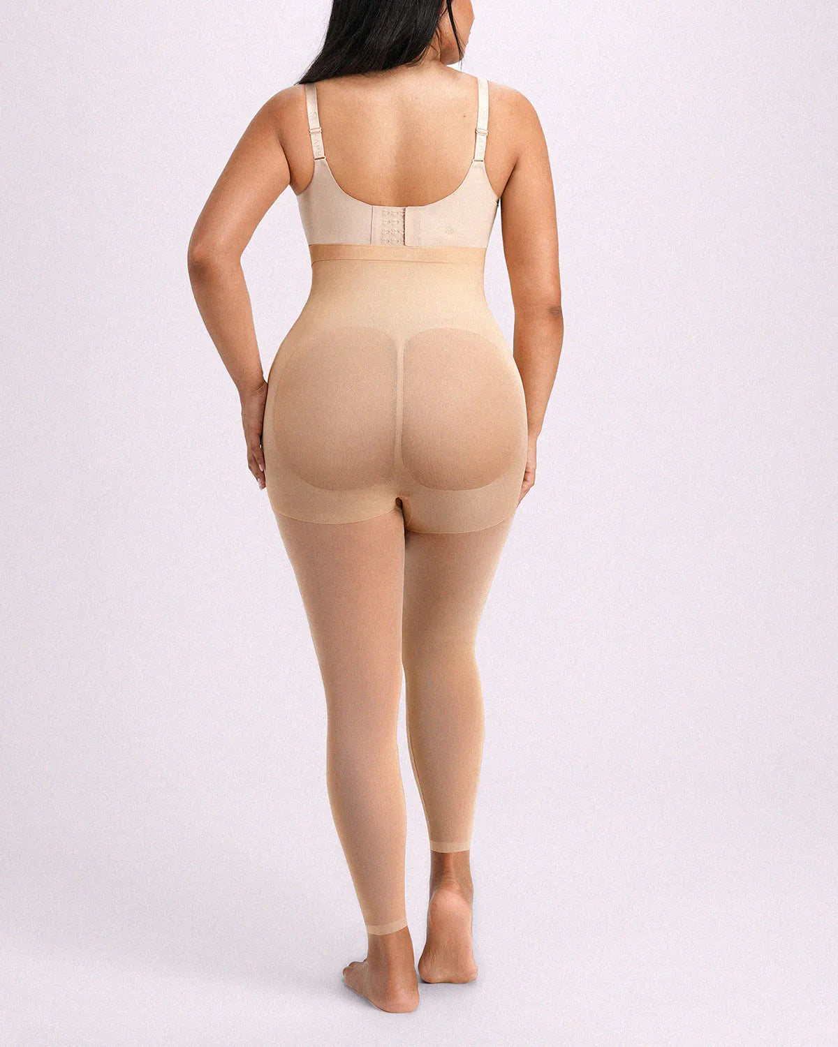 AuraWeave High-Waisted Sheer Shaping Tights — CoreFlex™