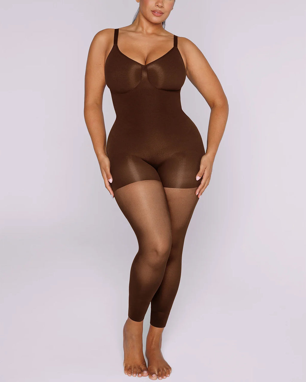 AuraWeave SkinGlide Full Coverage Bodysuit — CoreFlex™