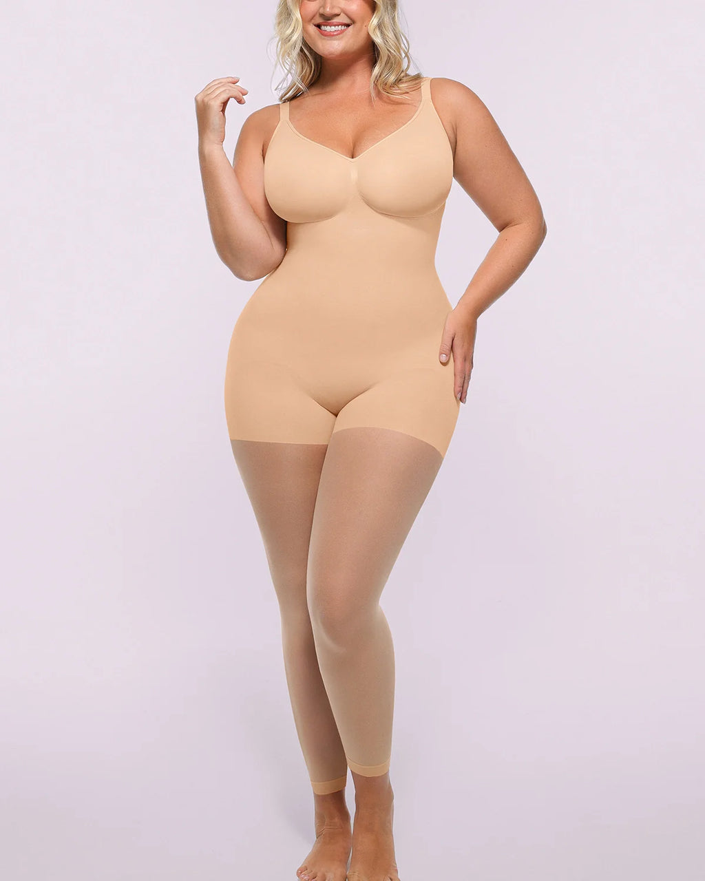 AuraWeave SkinGlide Full Coverage Bodysuit — CoreFlex™
