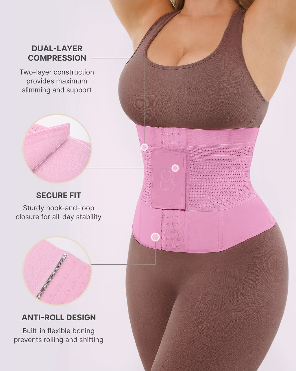 ThermaCinch AeroSlim Lateksowy waist trainer 2 w 1 — TitanFlex™