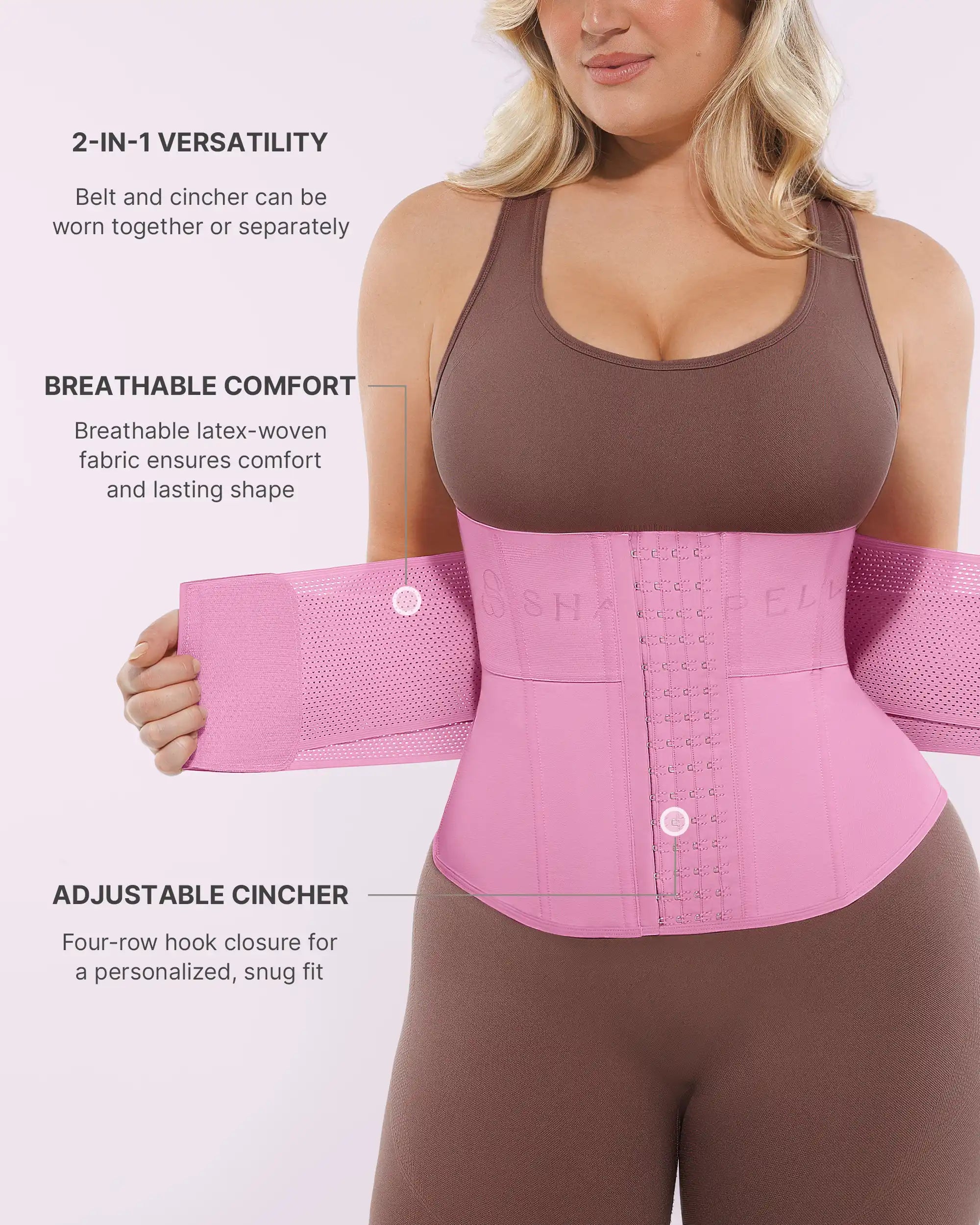ThermaCinch AeroSlim Lateksowy waist trainer 2 w 1 — TitanFlex™
