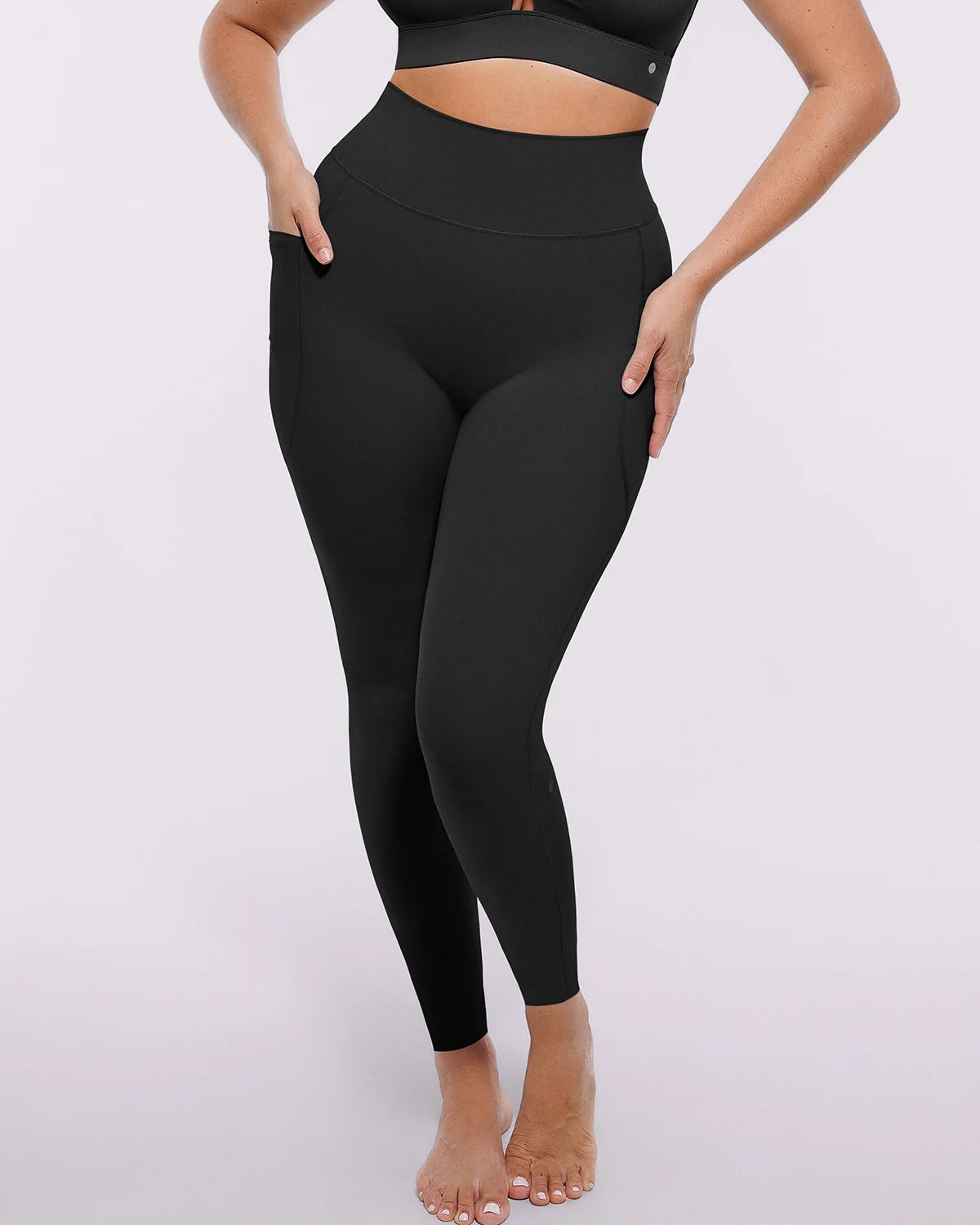 ThermaCinch AeroSlim Trainings-Leggings mit Taschen — AiroFlex™