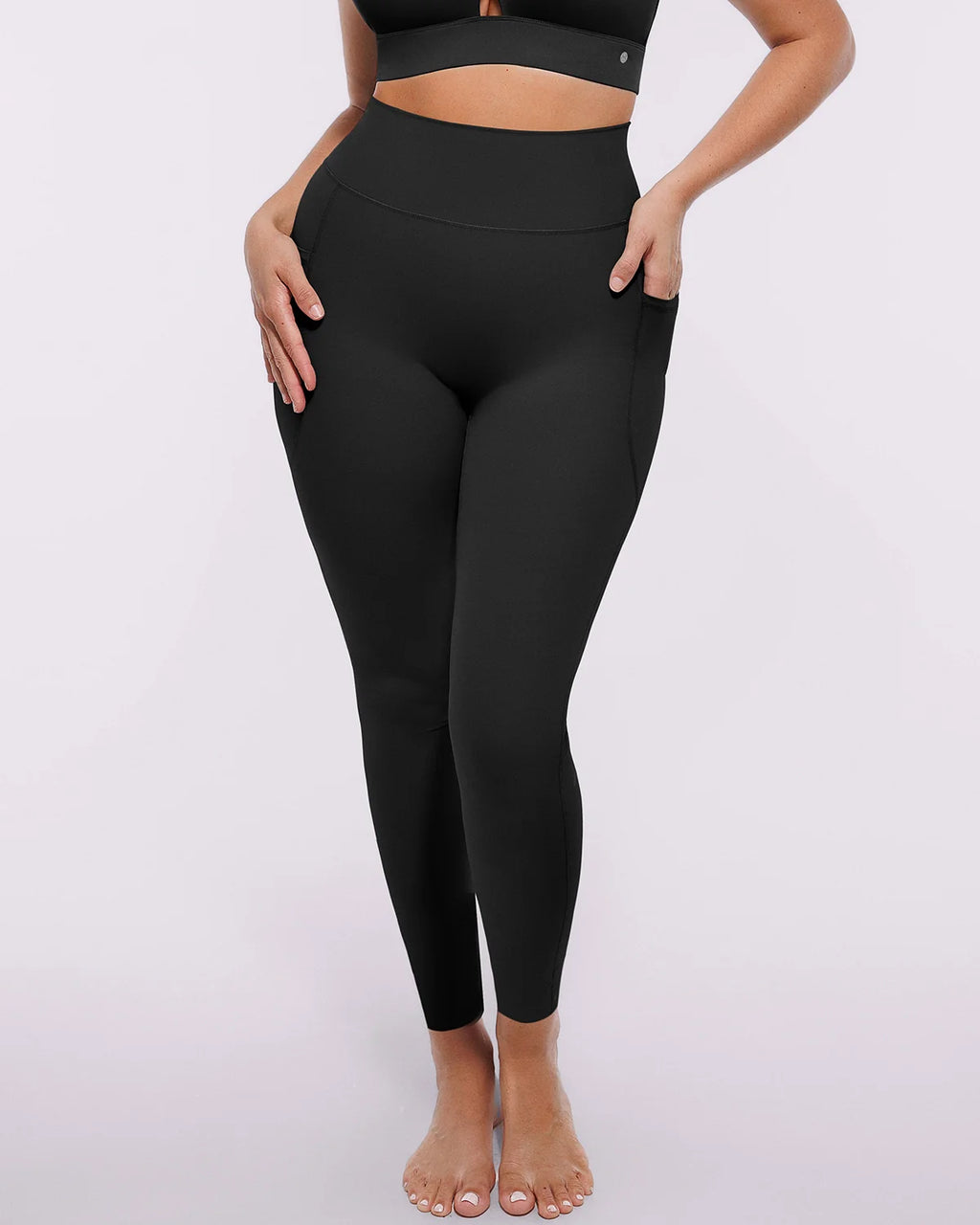 ThermaCinch AeroSlim Trainings-Leggings mit Taschen — AiroFlex™