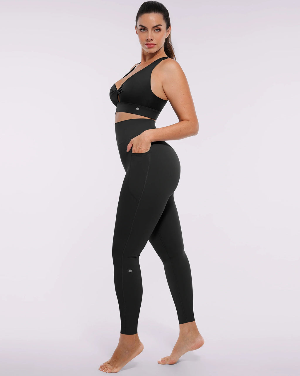 ThermaCinch AeroSlim Trainings-Leggings mit Taschen — AiroFlex™