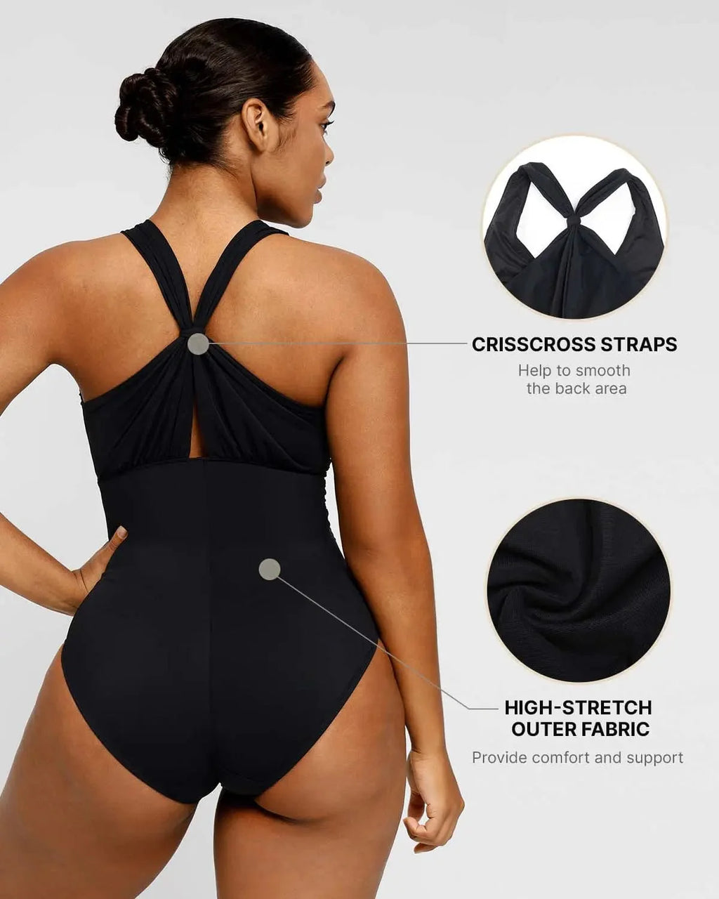 SculptPro Ruched Twist-Front Tummy Control Swimsuit