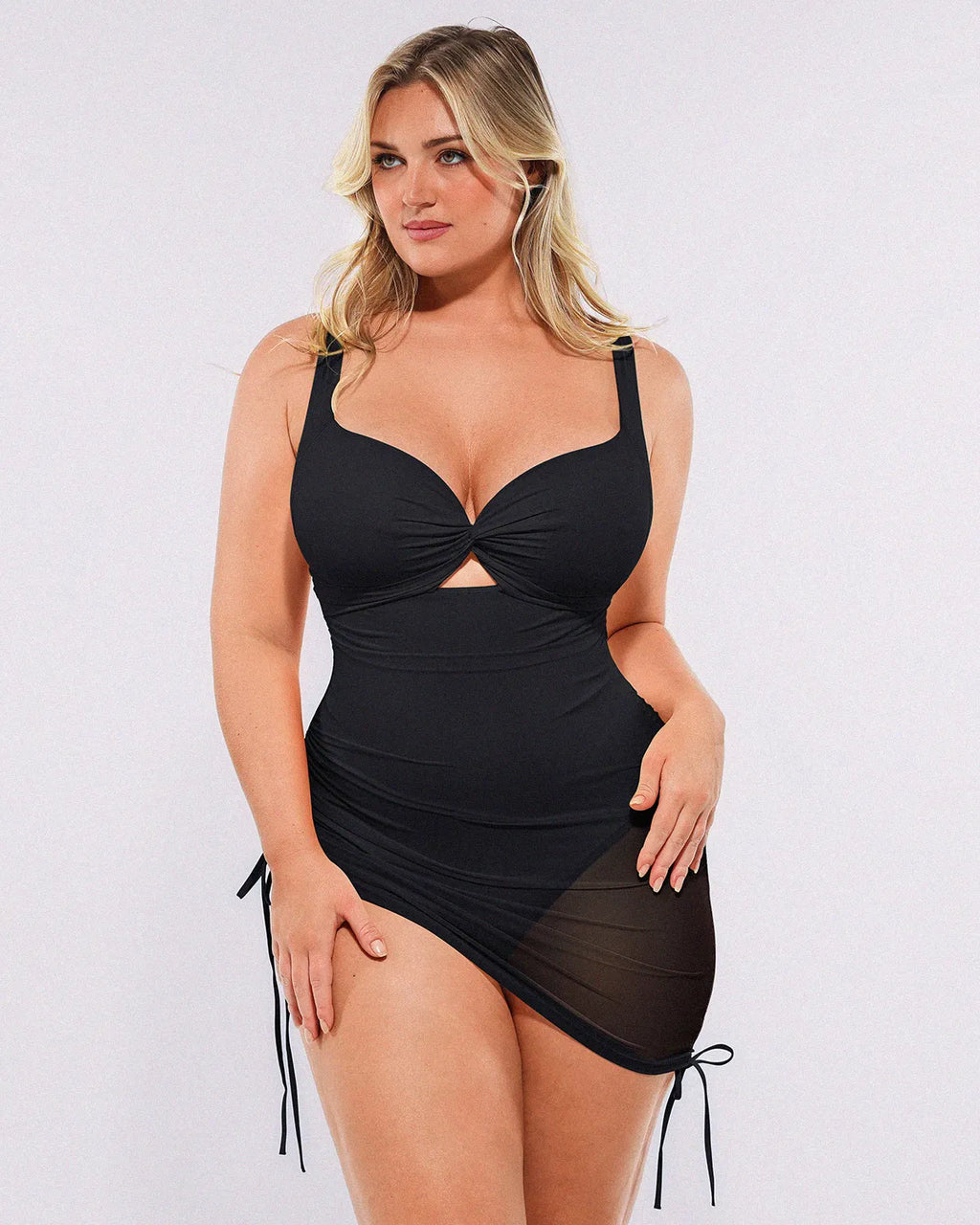 SculptPro All-In-One Mesh Wrap Shaping Swimsuit
