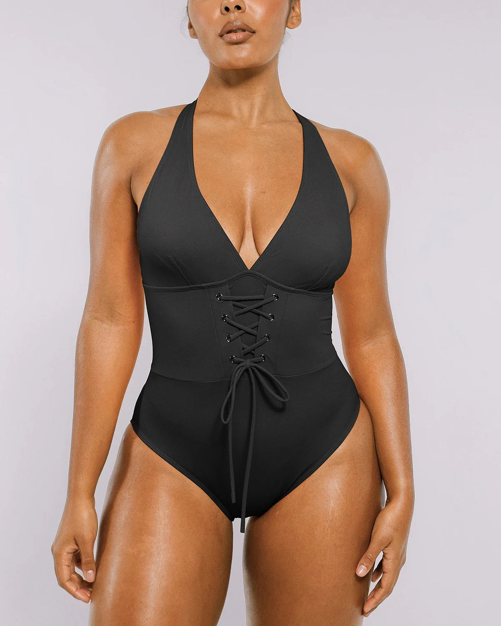 SculptPro Bañador corsé escotado con control de abdomen