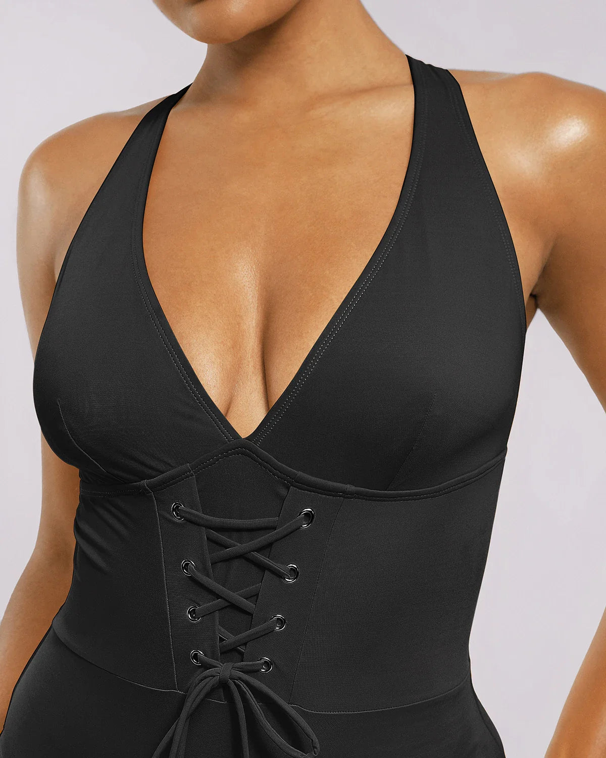 SculptPro Bañador corsé escotado con control de abdomen
