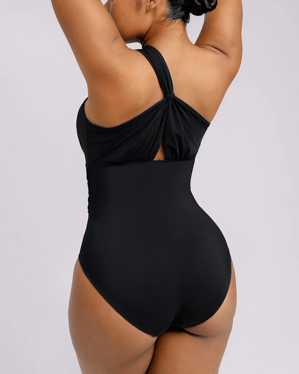 SculptPro Ruched Twist-Front Tummy Control Swimsuit