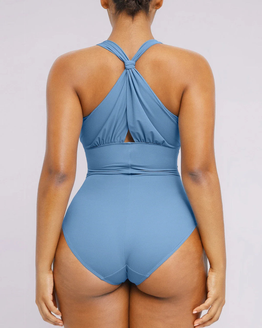 SculptPro Ruched Twist-Front Tummy Control Swimsuit