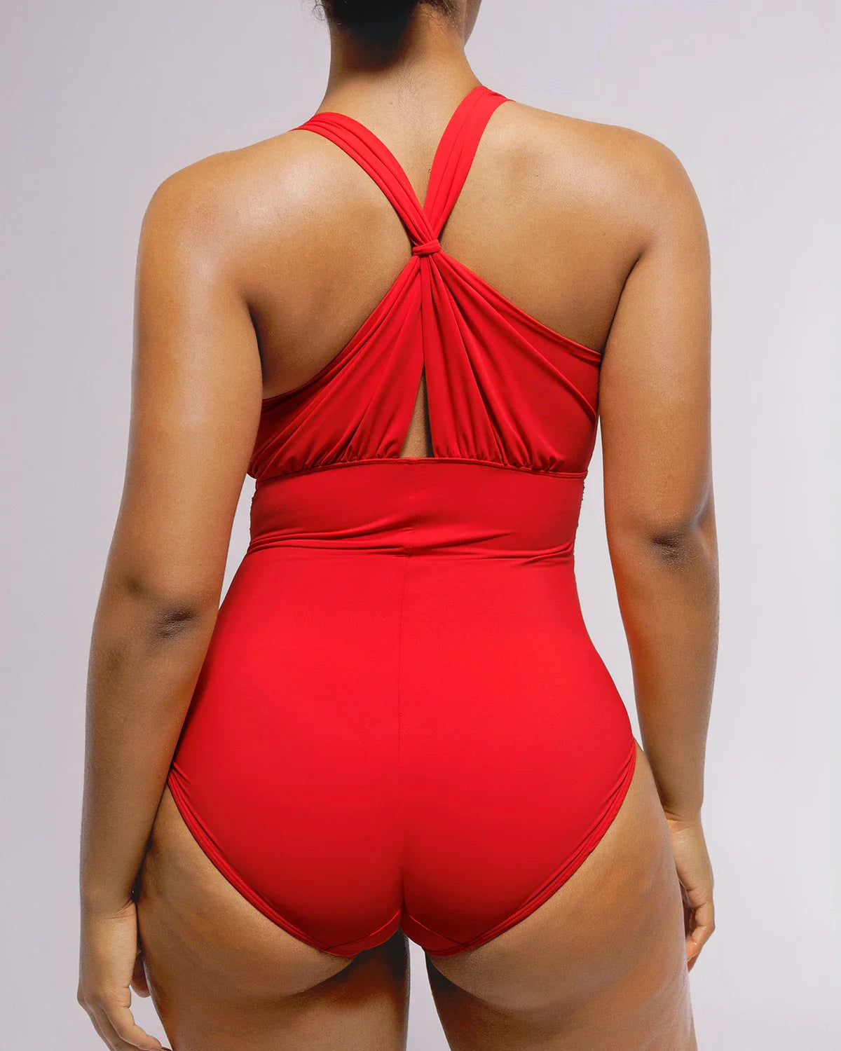 SculptPro Ruched Twist-Front Tummy Control Swimsuit