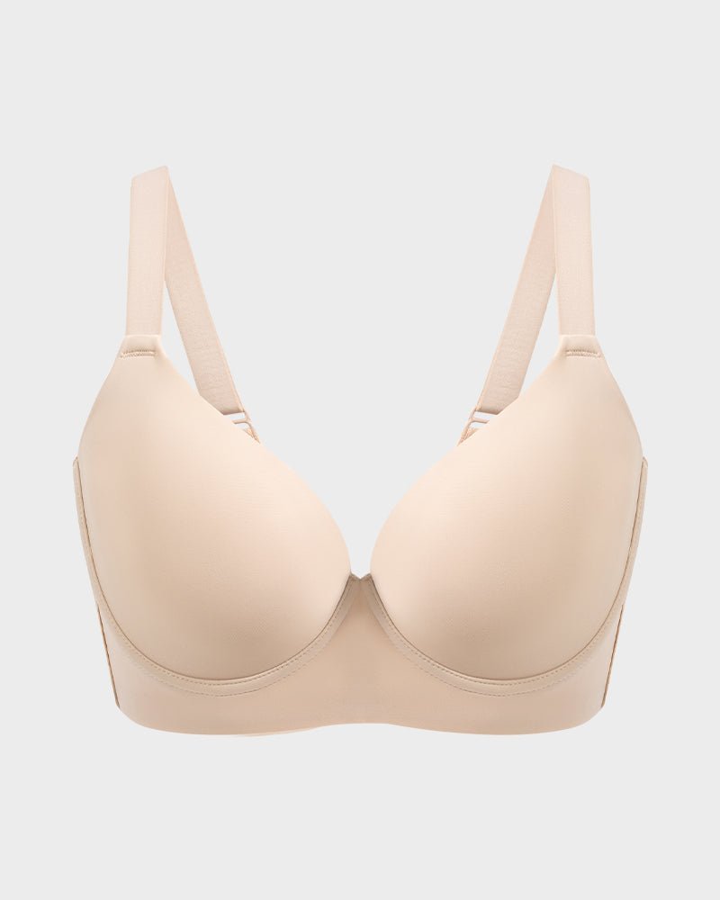 Back Smoothing Push - Up Plunge Bra - HerShape Bra
