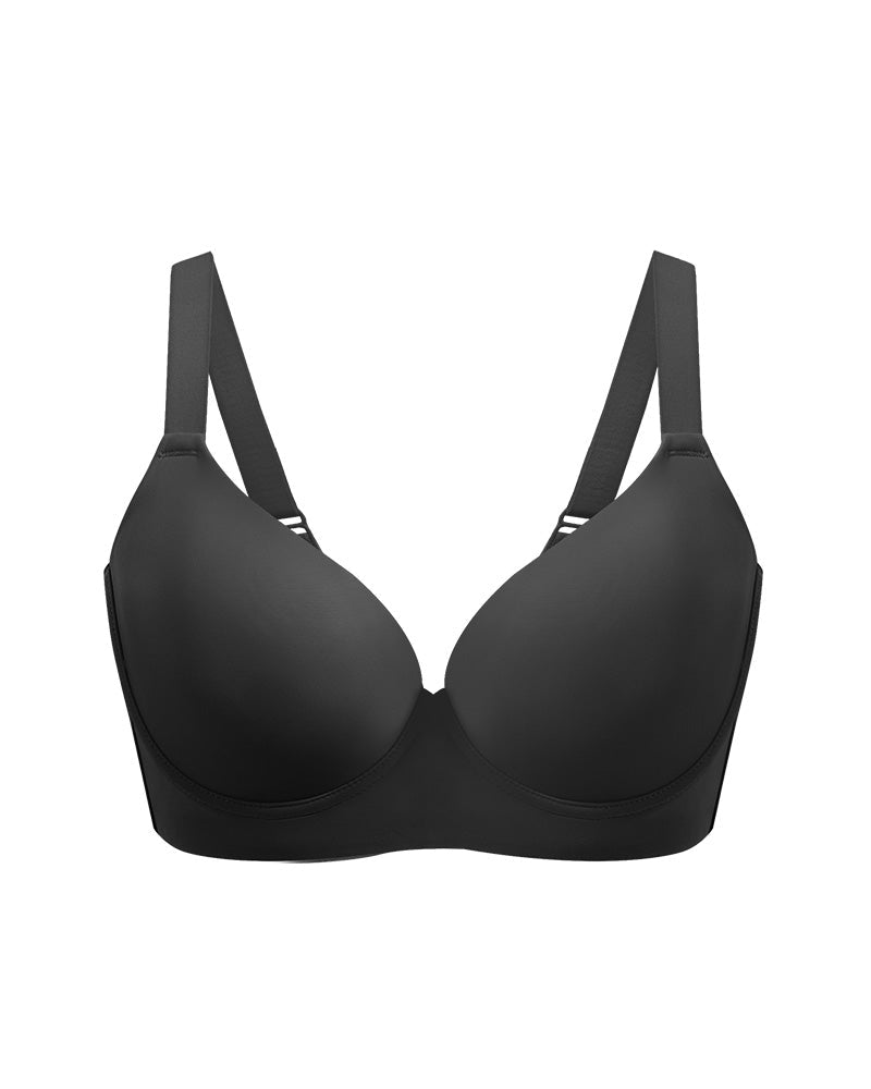 Back Smoothing Push - Up Plunge Bra - HerShape Bra