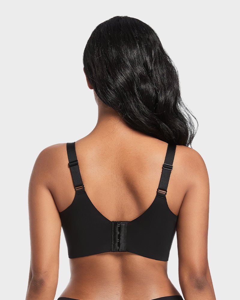 Back Smoothing Push - Up Plunge Bra - HerShape Bra