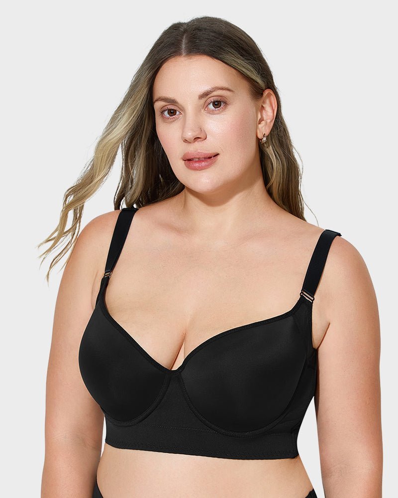 Back Smoothing Underwire Push Up Bra - HerShape Bra