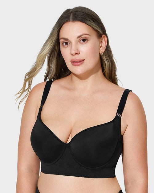 Back Smoothing Underwire Push Up Bra - HerShape Bra