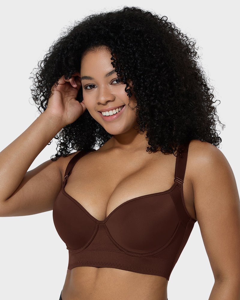 Back Smoothing Underwire Push Up Bra - HerShape Bra