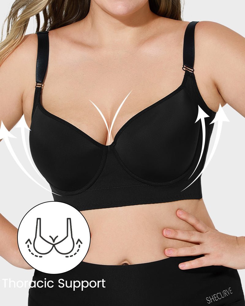 Back Smoothing Underwire Push Up Bra - HerShape Bra