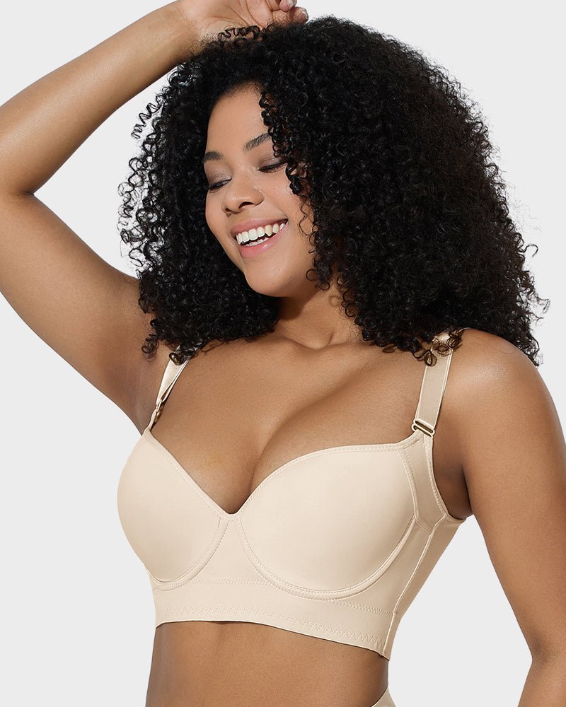 Back Smoothing Underwire Push Up Bra - HerShape Bra