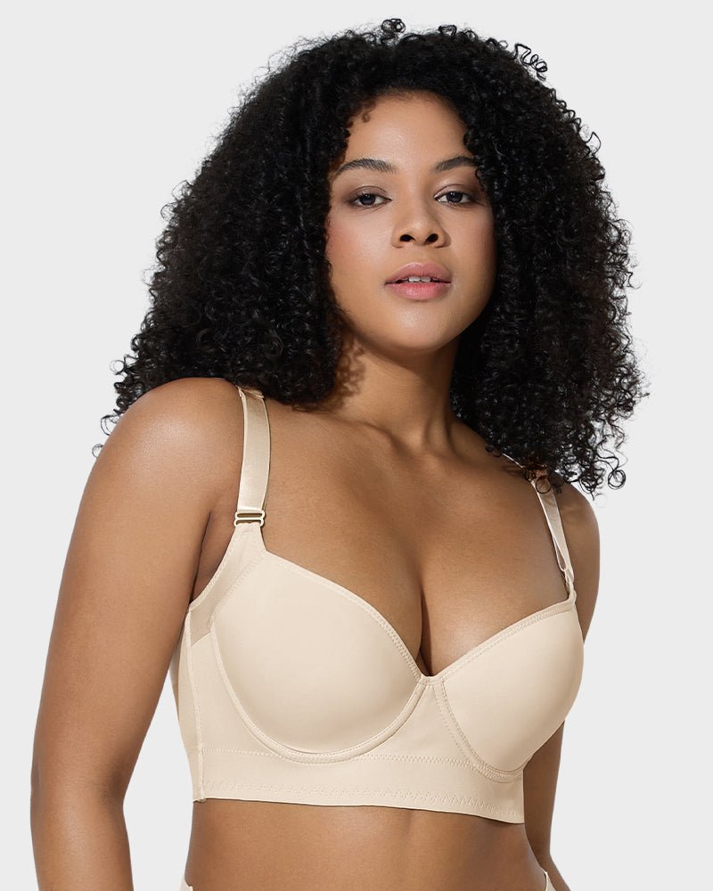 Back Smoothing Underwire Push Up Bra - HerShape Bra
