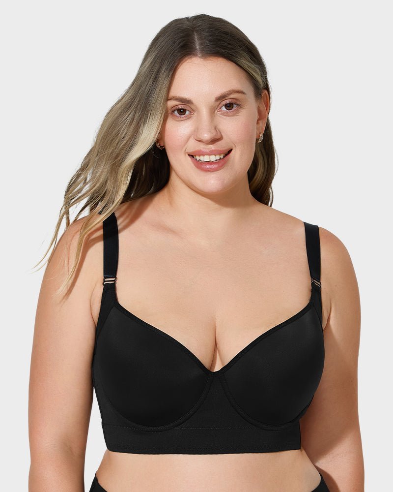 Back Smoothing Underwire Push Up Bra - HerShape Bra