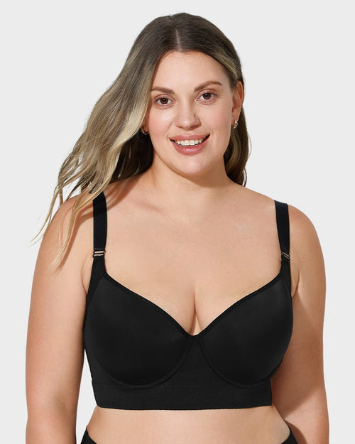 Back Smoothing Underwire Push Up Bra - HerShape Bra