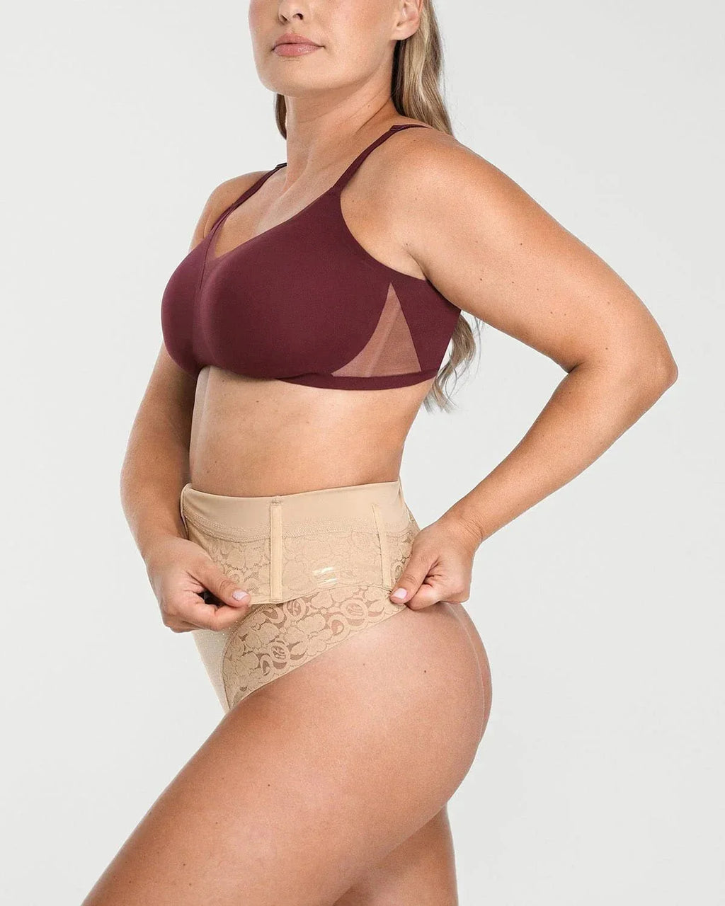 Bare Essentials™ AirSlim® High - Waisted Polka Dot Shaping Thong - HerShape Bra