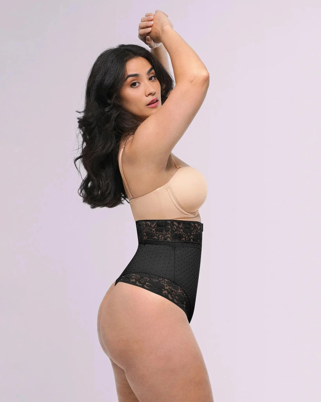 Bare Essentials™ AirSlim® High - Waisted Polka Dot Shaping Thong - HerShape Bra