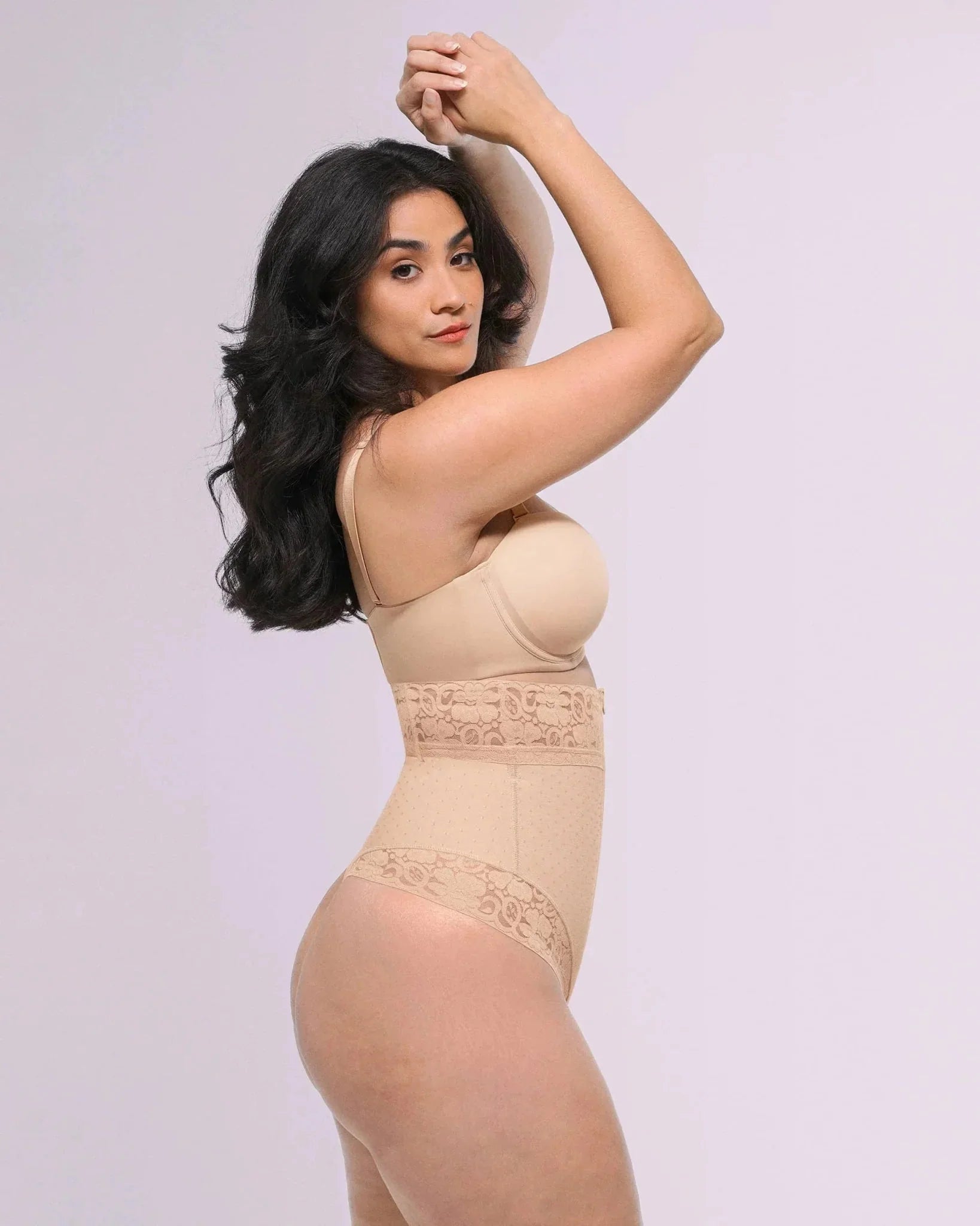 Bare Essentials™ AirSlim® High - Waisted Polka Dot Shaping Thong - HerShape Bra