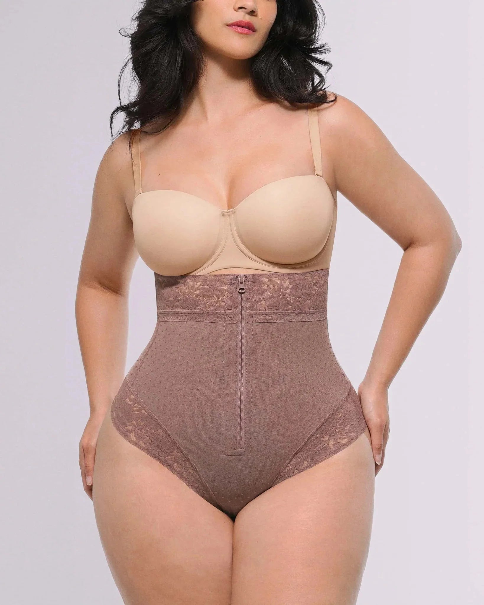 Bare Essentials™ AirSlim® High - Waisted Polka Dot Shaping Thong - HerShape Bra