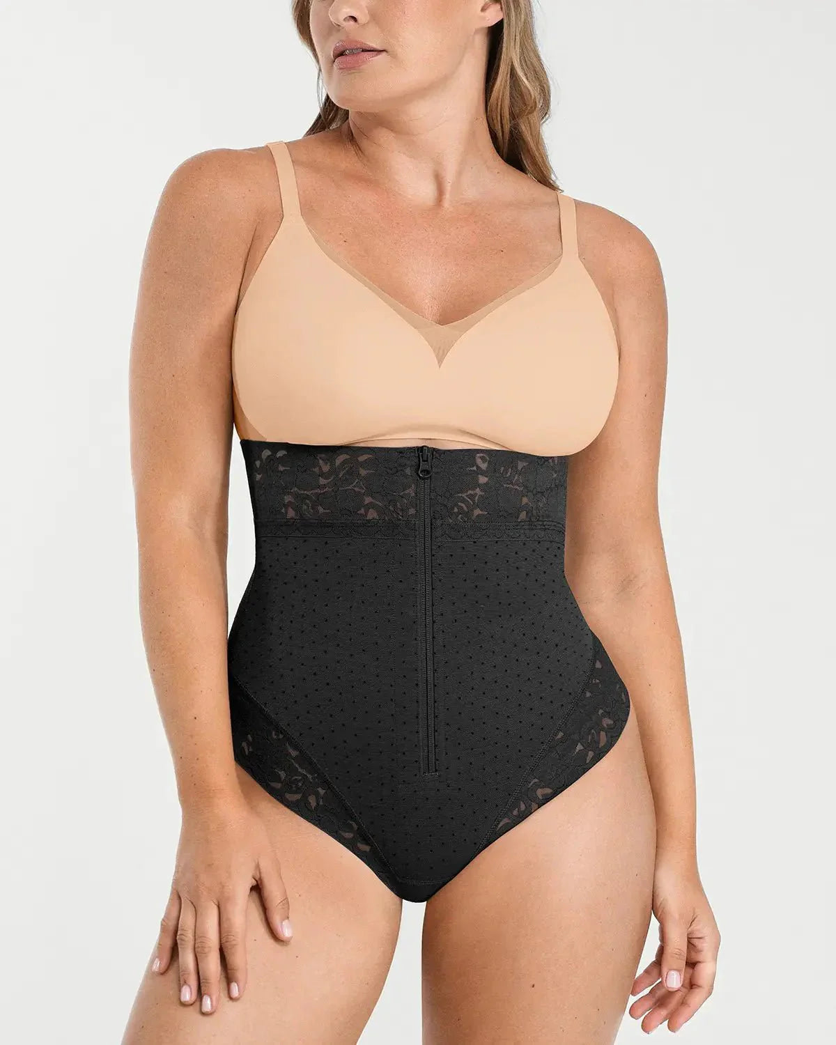 Bare Essentials™ AirSlim® High - Waisted Polka Dot Shaping Thong - HerShape Bra