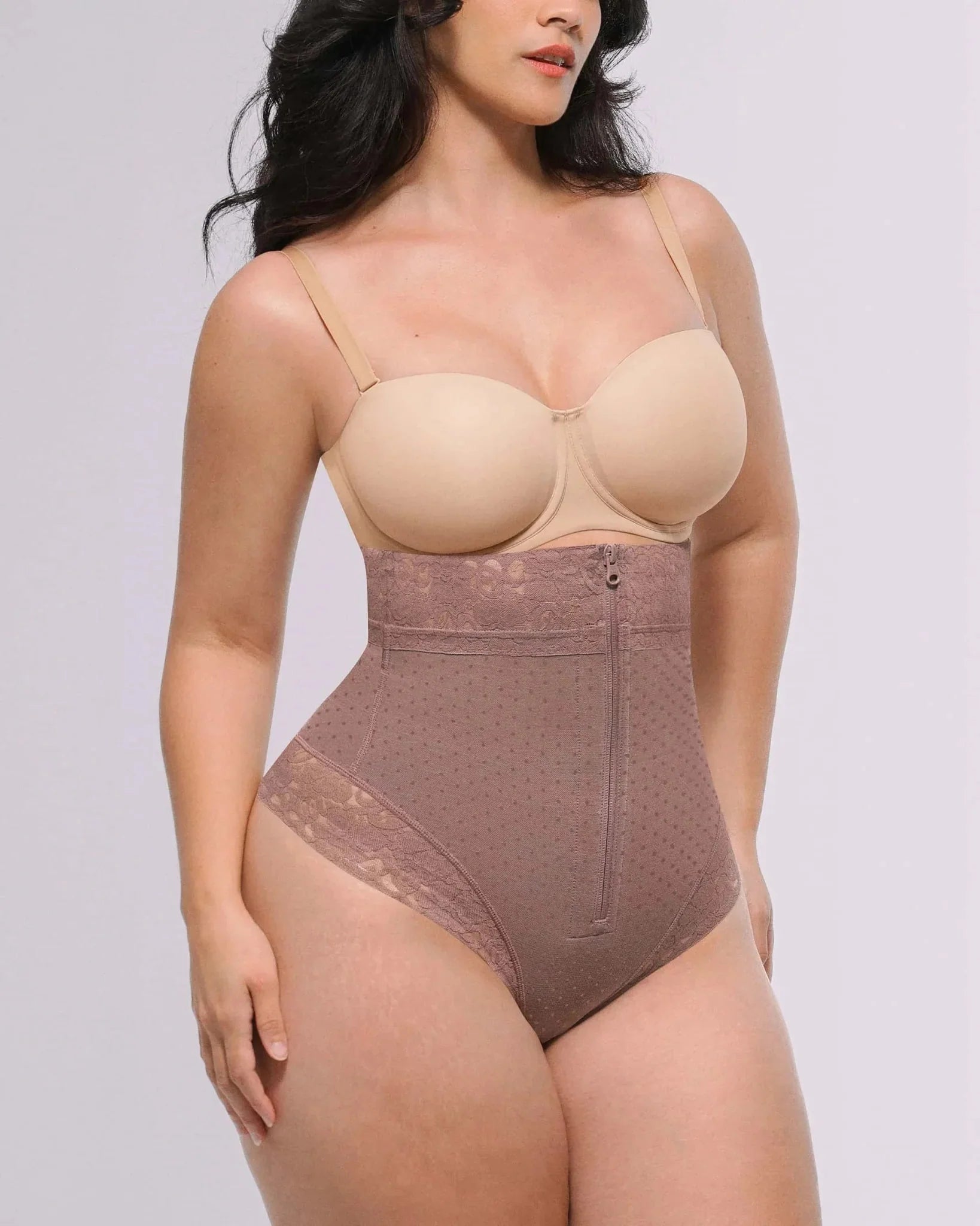 Bare Essentials™ AirSlim® High - Waisted Polka Dot Shaping Thong - HerShape Bra