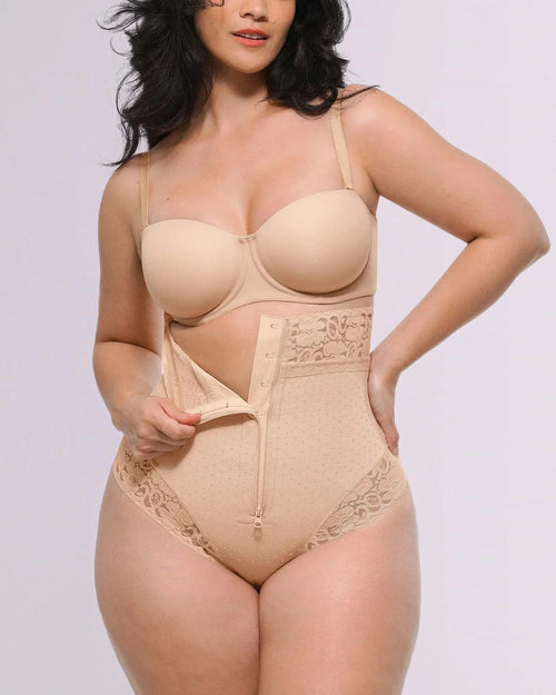 Bare Essentials™ AirSlim® High - Waisted Polka Dot Shaping Thong - HerShape Bra