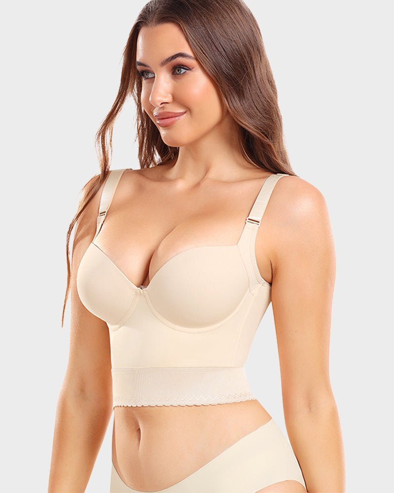Built - In Shapewear Longline Push - Up Bra - HerShape Bra