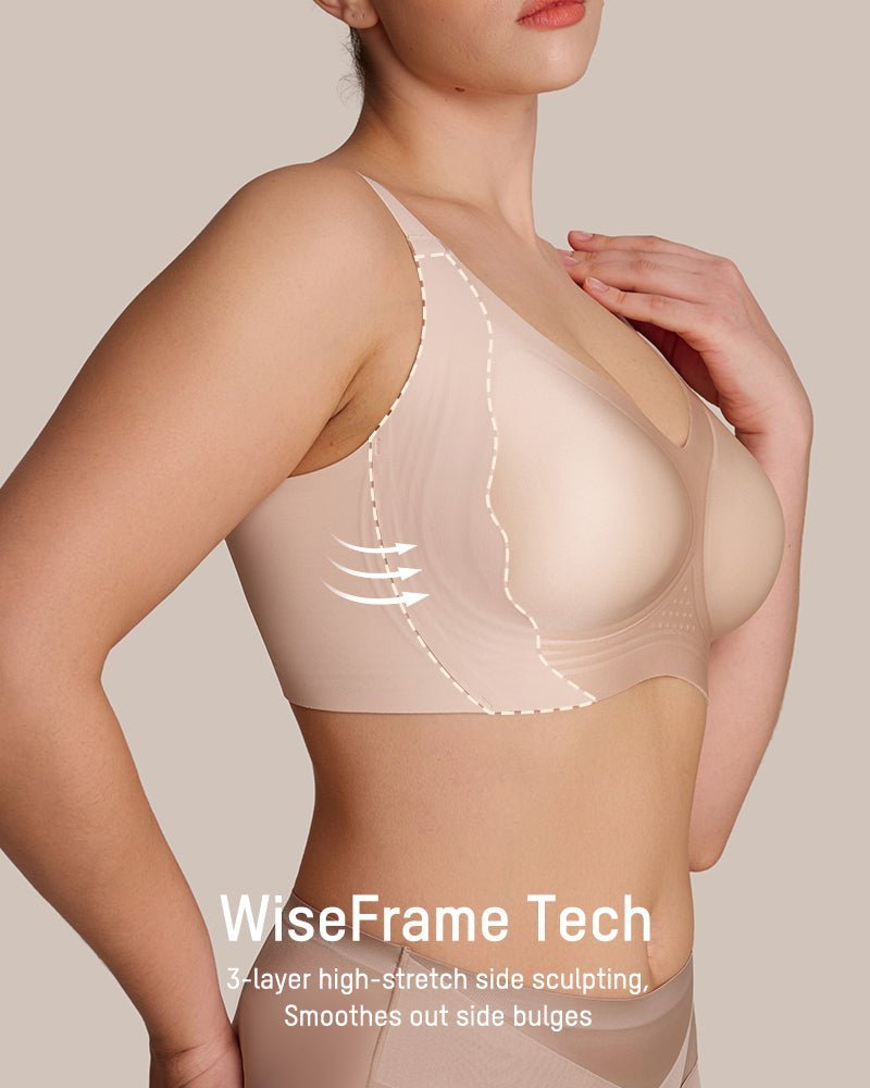 CloudLift™ bra Invisible Wide - Band Wireless Support Bra - HerShape Bra