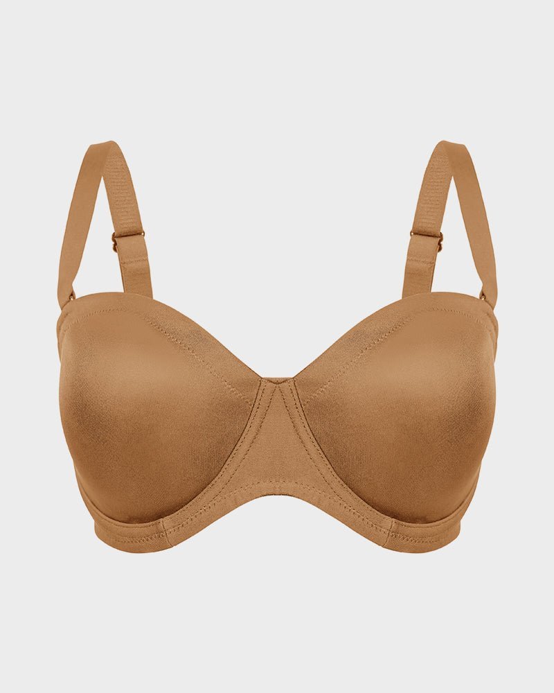 Comfort Push Up Unlined Bra with Removable Straps - HerShape Bra