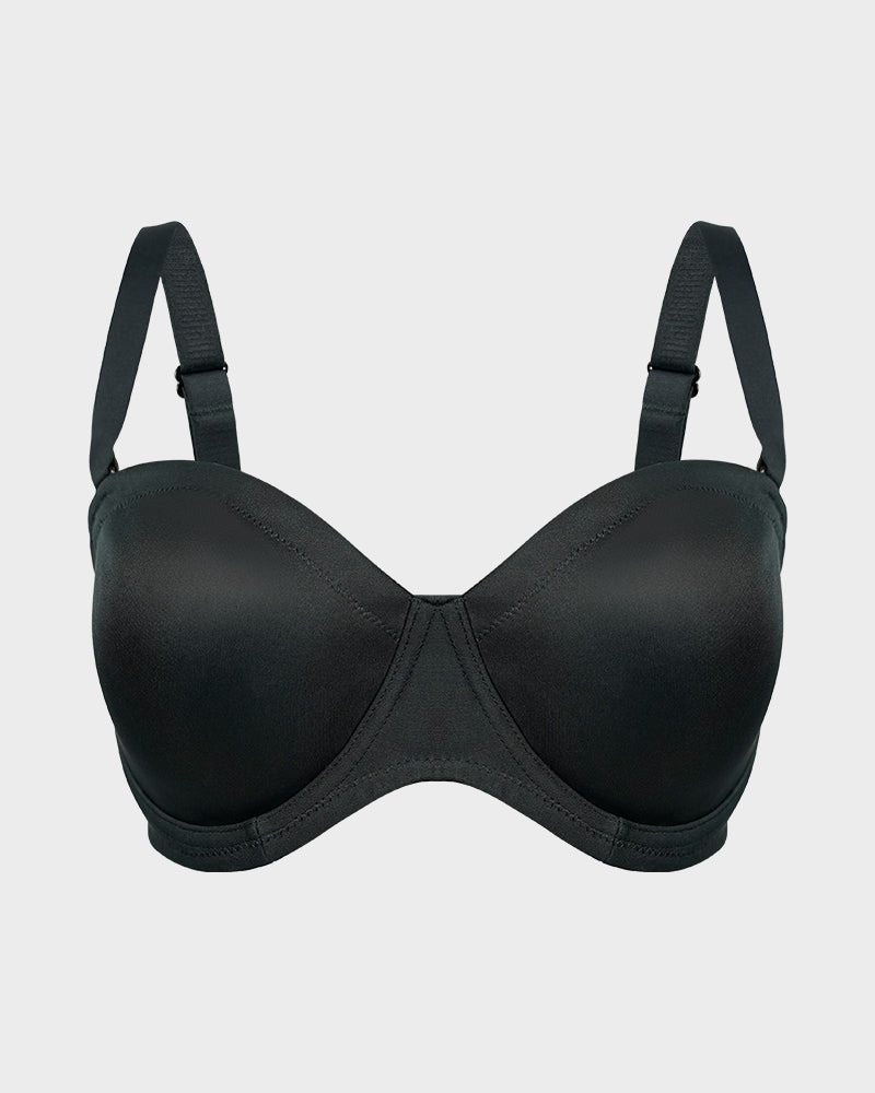 Comfort Push Up Unlined Bra with Removable Straps - HerShape Bra