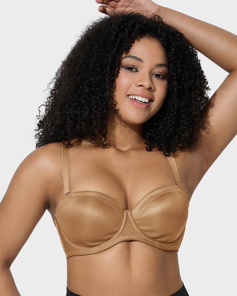Comfort Push Up Unlined Bra with Removable Straps - HerShape Bra