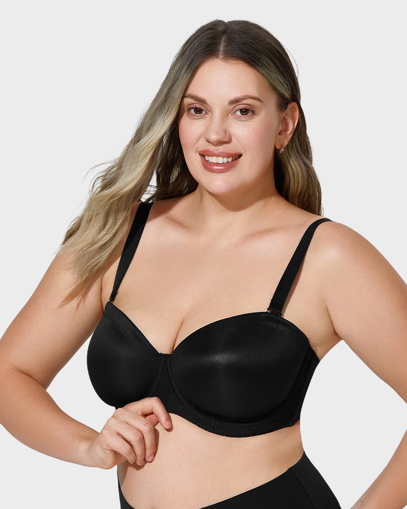 Comfort Push Up Unlined Bra with Removable Straps - HerShape Bra