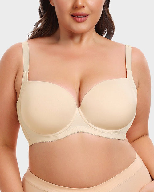 Comfy Smoothing Push - Up T-Shirt Bra - HerShape Bra