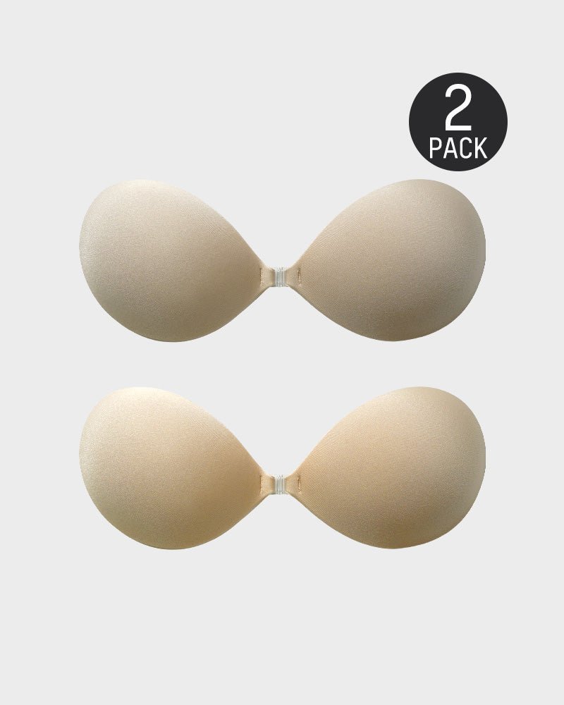 Front Closure Adhesive Invisible Push - Up Bra(2 Pairs) - HerShape Bra