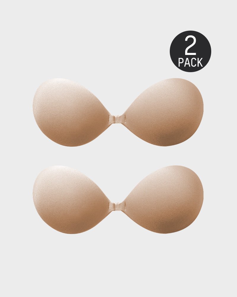 Front Closure Adhesive Invisible Push - Up Bra(2 Pairs) - HerShape Bra