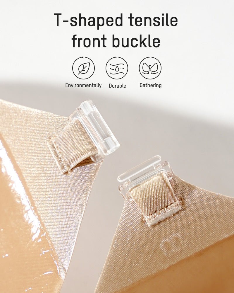 Front Closure Adhesive Invisible Push - Up Bra(2 Pairs) - HerShape Bra